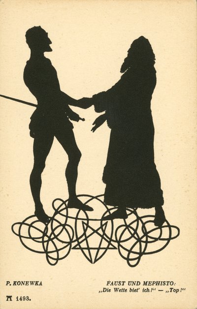 Faust and Mephistopheles by Paul Konewka